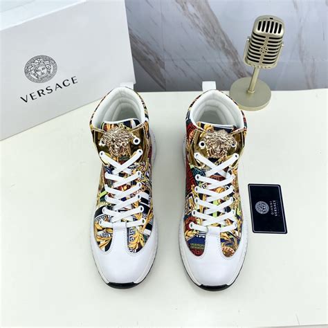 versace high top sneakers replica|high top versace sneakers men.